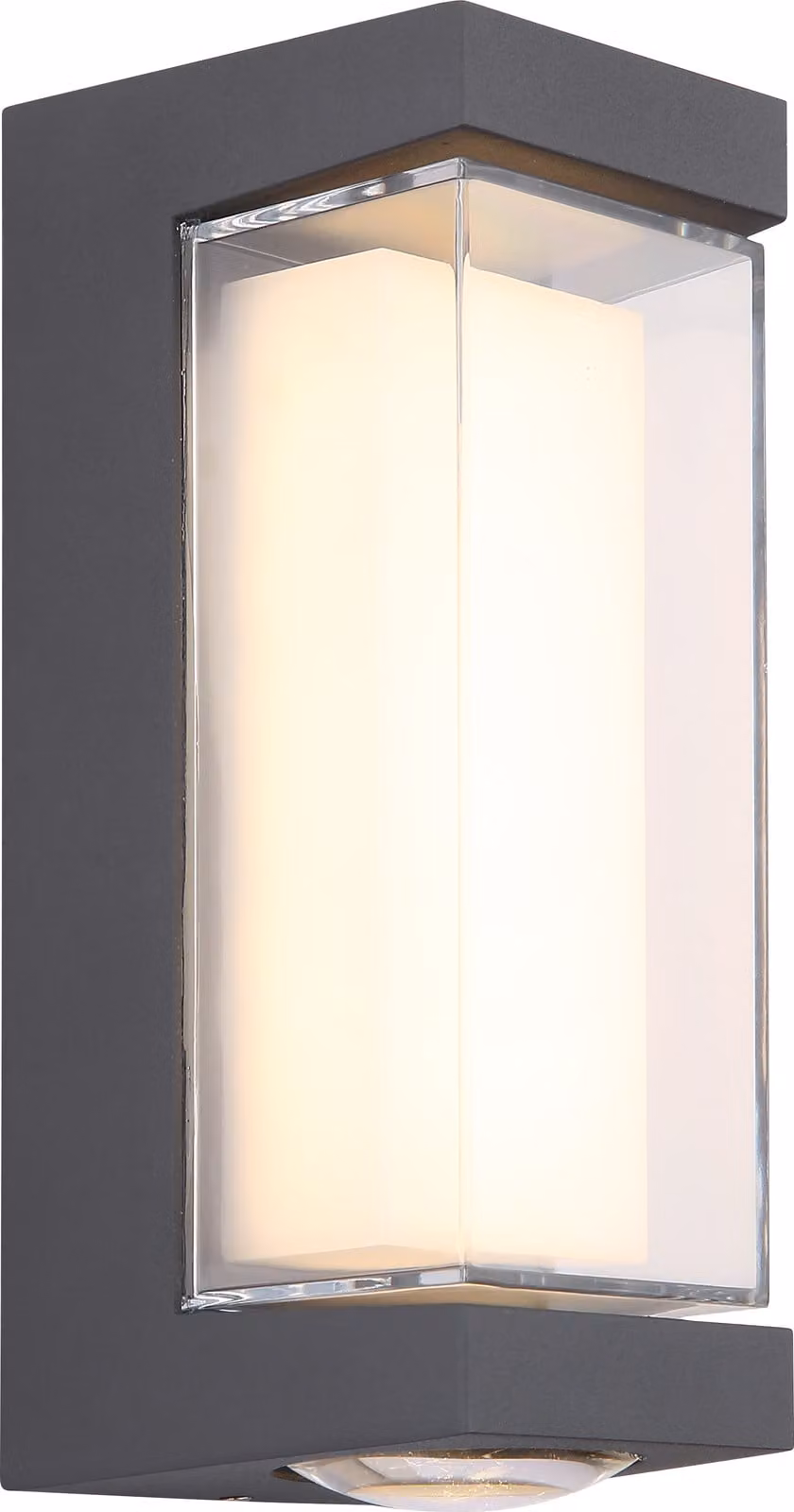 Applique da parete per esterni Lampada da parete grigia Faretto da parete a LED per esterni 34316