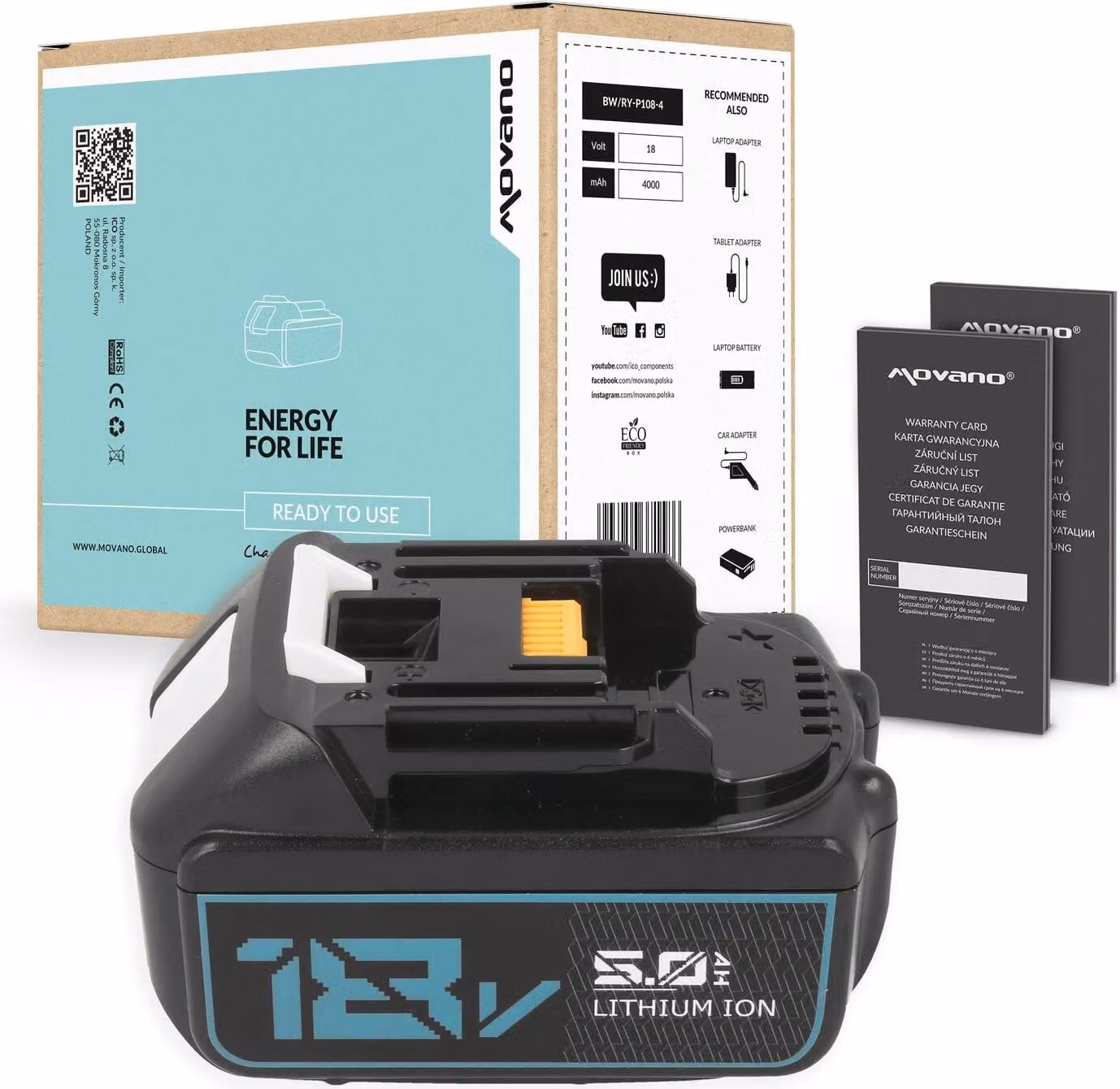 Batteria per Makita 18V 5.0Ah