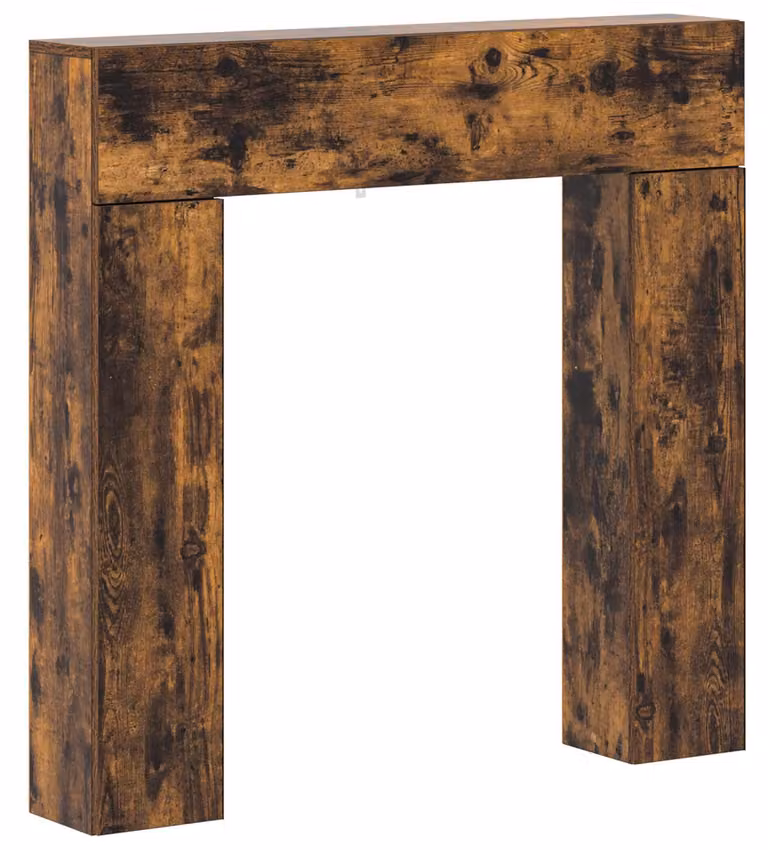 Cornice per camino, legno multistrato, dimensioni 102 x 18 x 100,5 cm