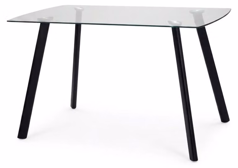 Tavolo Fisso Maura Design Moderno Nero Soggiorno Cucina Casa 130x75x75