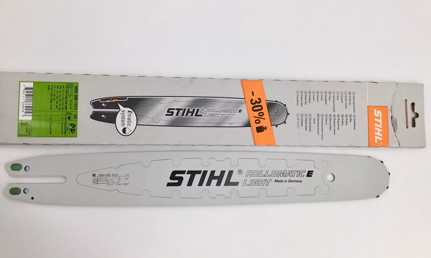 Guida STIHL Rollomatic E Light 40cm / 16" - 3/8 "P - 1,3 mm 30050007413