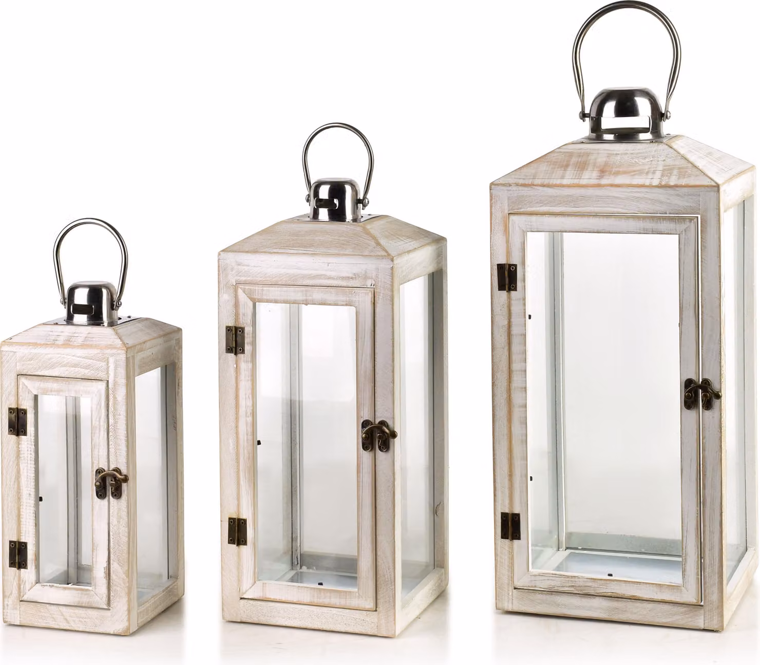 Set di 3 lampade Lokke, dimensioni: 20X20X47/16X16X39/12X12X29Cm