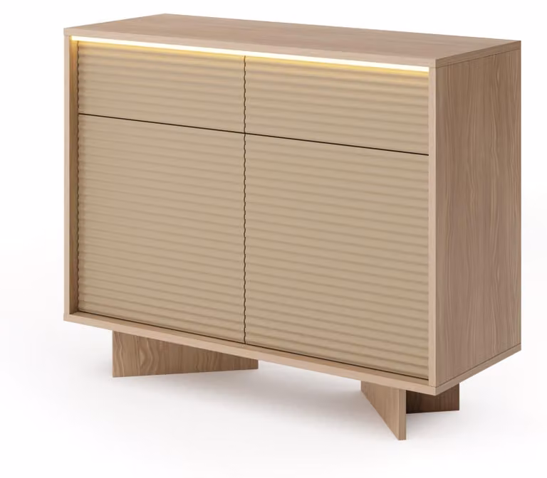 Comodino, modello Naturbolivar, dimensioni 103, 9 x 84, 4 x 40 cm