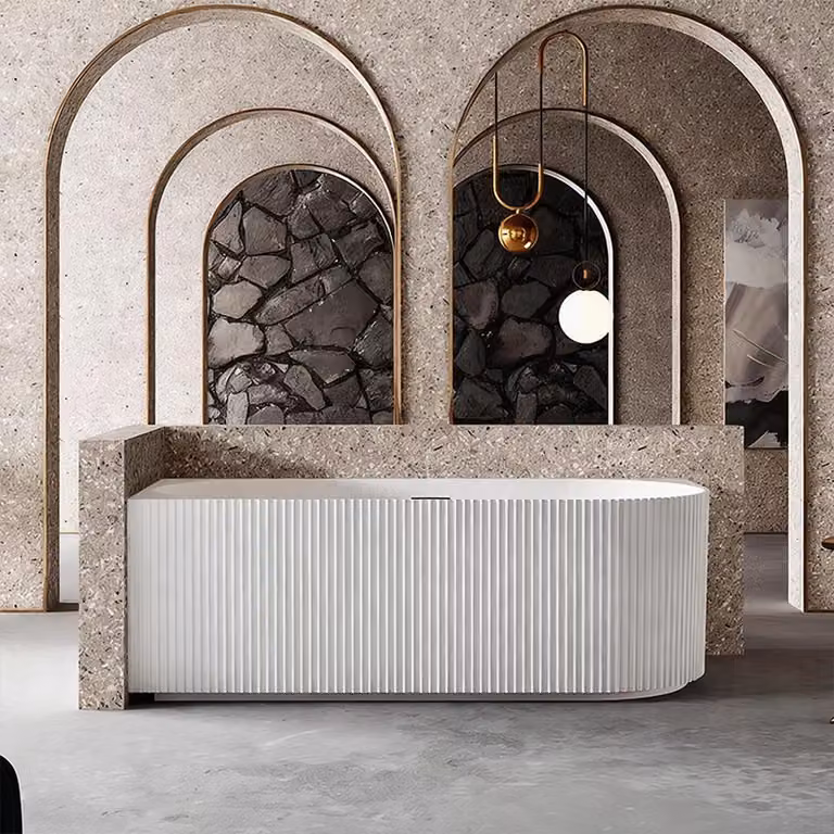 Vasca da bagno, vasca da bagno in acrilico, vasca da bagno indipendente, vasca da bagno a strisce, vasca da bagno a LED, vasca da bagno a parete sinistra.150*75*58cm/TW-L7683-150/