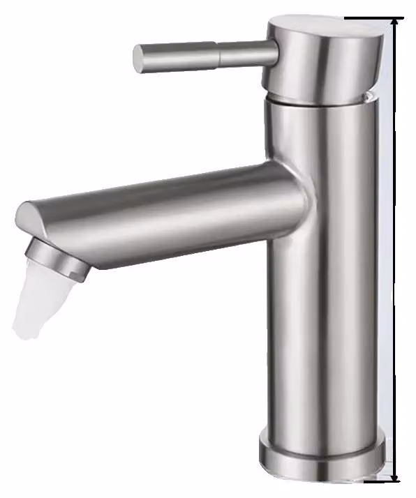 Rubinetto per lavabo, montato a soffitto, acciaio inossidabile resistente, DMZ, acciaio inossidabile-c