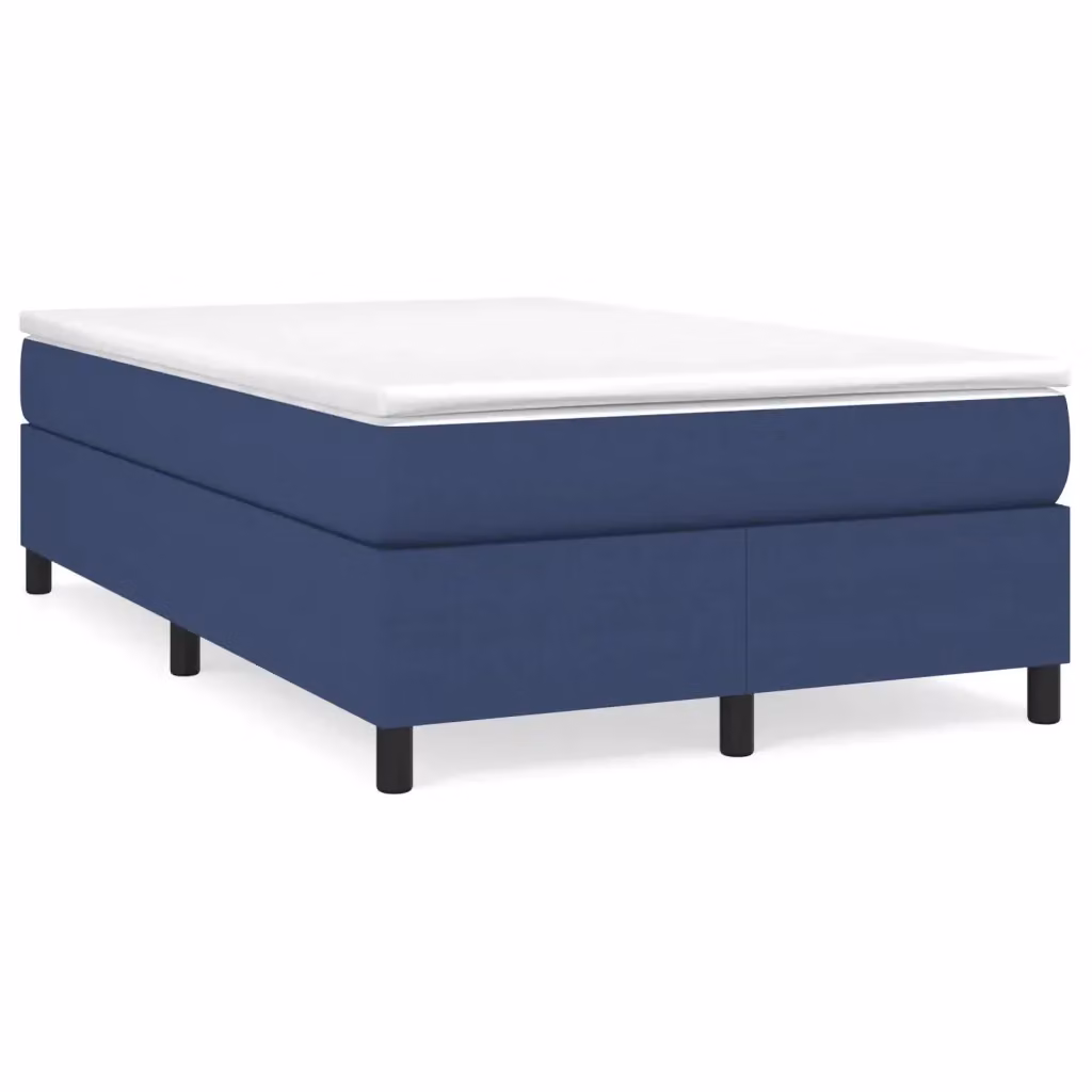 Struttura Letto con Rete a Molle vidaXL in Tessuto Blu L 120 x P 200 cm – 2