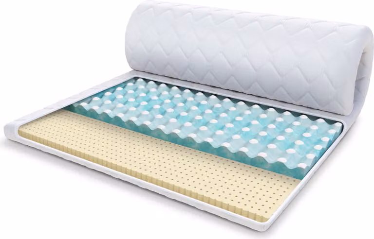 Materasso aggiuntivo in schiuma profilata RavineBlue + lattice 80x200 cm, 8 cm