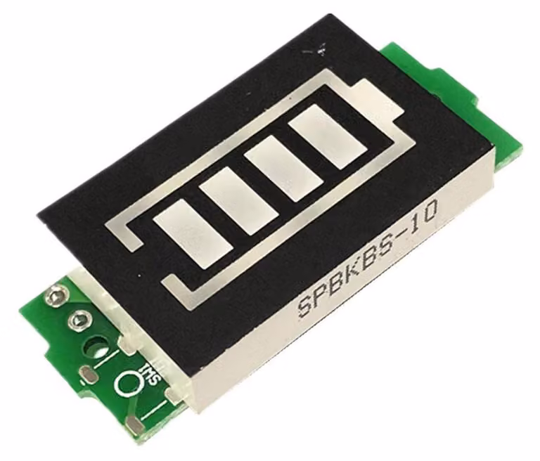 Indicatore di capacità della batteria al litio con display a LED per celle 3S, 12,6V