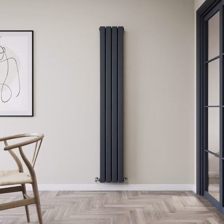 Radiatore Convettore di Design  - Verticale  Tipo 21 - 1780mm x 280mm - Antracite - Alpha by Hudson Reed