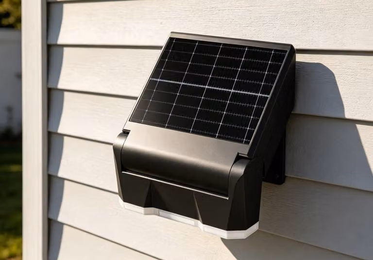 Lampade solari da esterno, grado di protezione IP65, orientabili a 90°, set da 2, temperatura di colore 6500K, colore nero