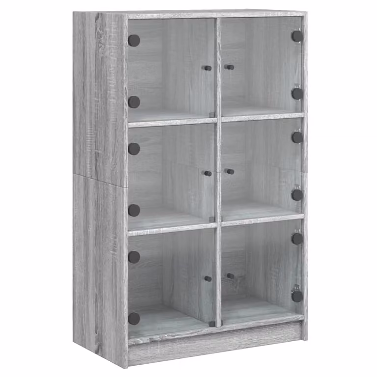 Credenza con Ante Grigio Sonoma 68x37x109 cm Legno Multistrato
