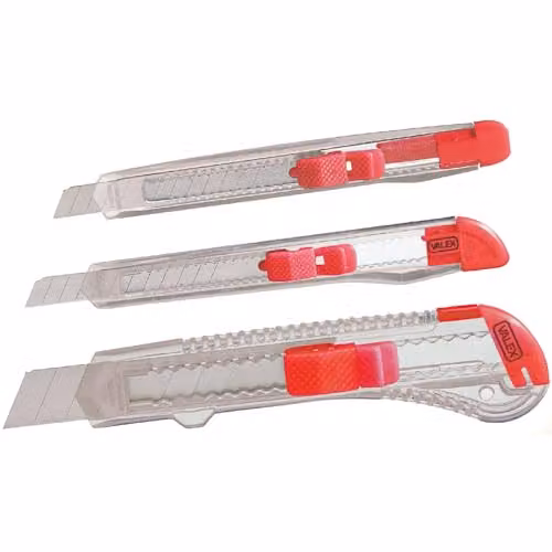 Valex Cutter Reflex 3 Pezzi - Set di Taglierini 9mm e 18mm