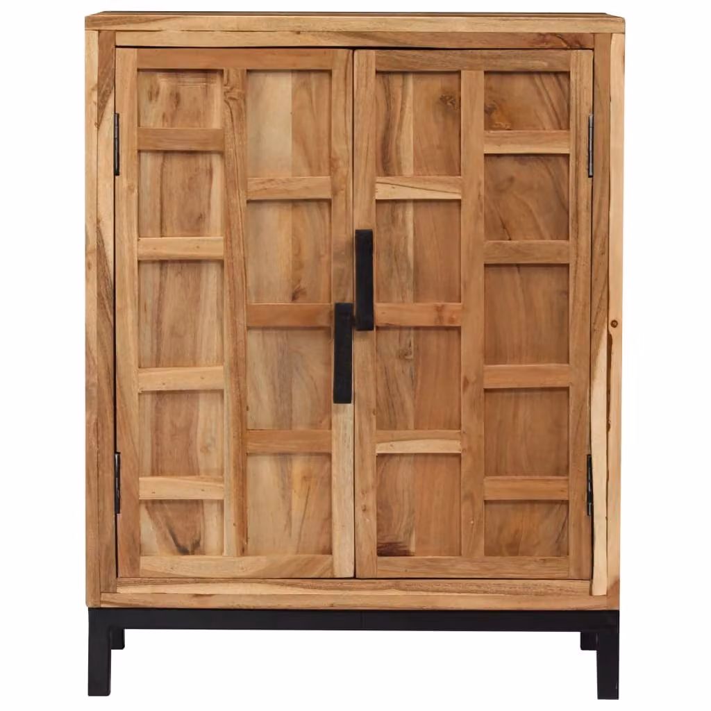 vidaXL Credenza in legno massiccio di acacia 60x35x76 cm marrone