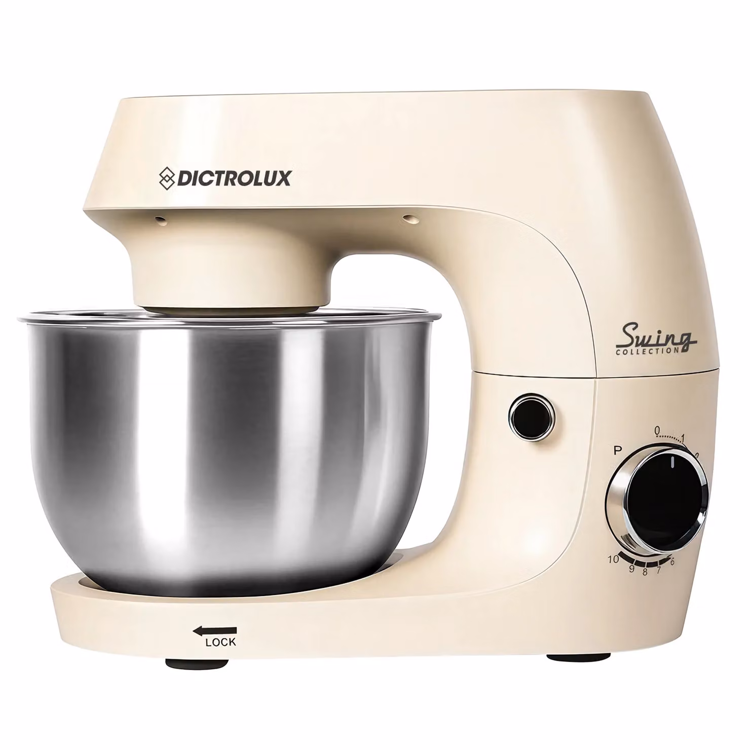 Impastatrice Dictrolux Swing Collection SM-2546 Beige con ciotola da 4 litri e 1500 Watt – 1
