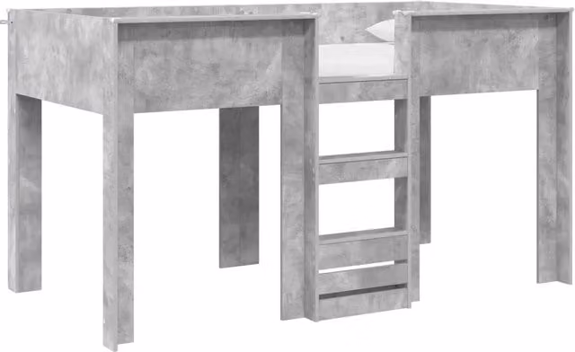 Letto a Castello per Bambini | Letto Infantile | Lettino Grigio cemento 100 x 200 cm