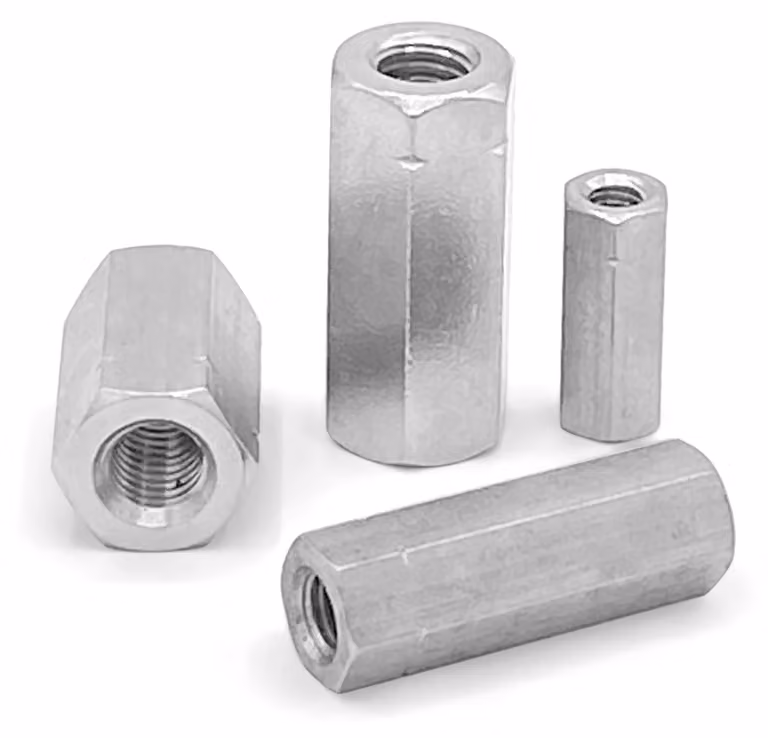 Solidchoice - Set di 10 dadi lunghi in acciaio inossidabile M16 x 40