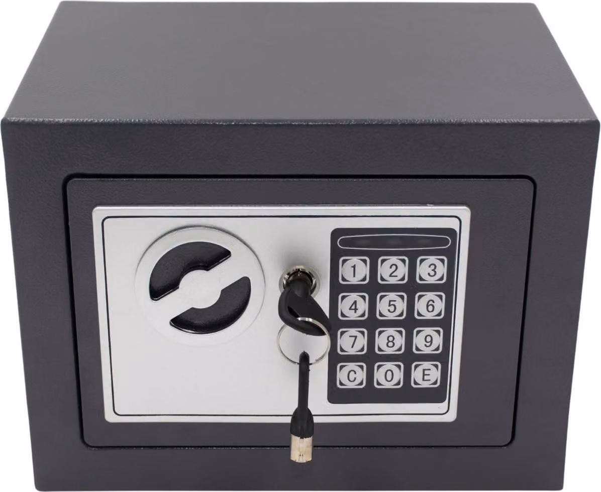 Cassaforte elettronica 23×17×17 cm - Cassaforte digitale SASKA GARDEN con codice numerico