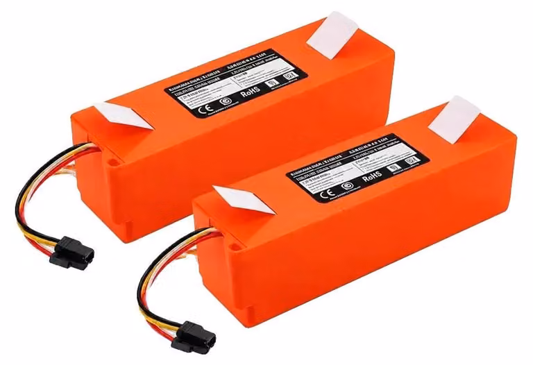 Batterie di ricambio, capacità 12800mAh, compatibili con aspirapolvere elettrici, confezione da 2 batterie da 12800mAh, 14,4 V