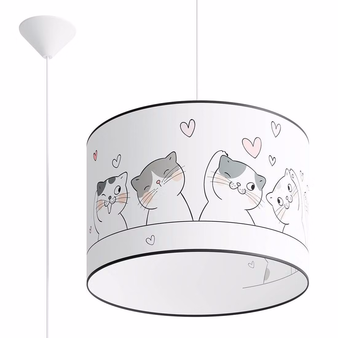Lampada a sospensione CAT 40 1xE27 15W PVC 95x40x40cm Sollux Lighting
