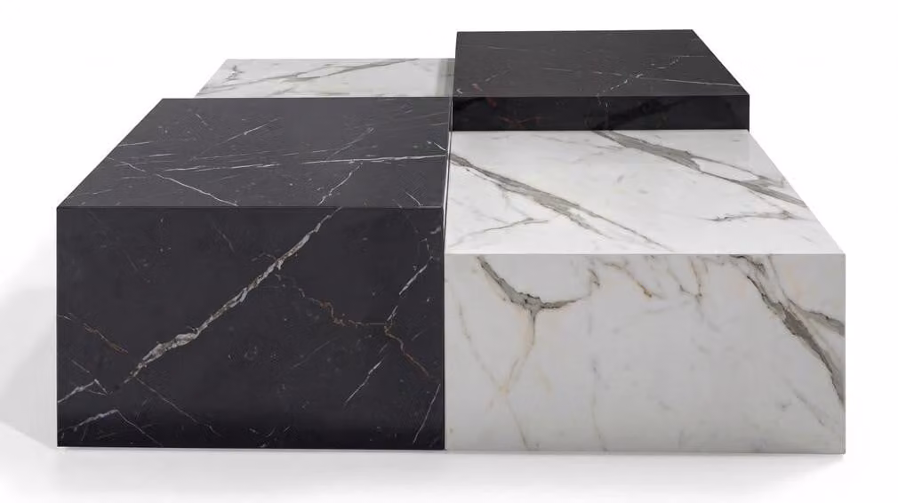 4 tavolini da salotto dal design moderno e dall'aspetto elegante