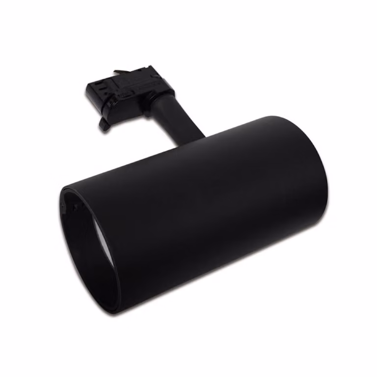 Hera Faretto LED AI, trifase, nero, CCT, dimmerabile, 35 W, 24° dimmerabile, Nero, Soggiorno / Sala da pranzo, Alluminio, Moderno