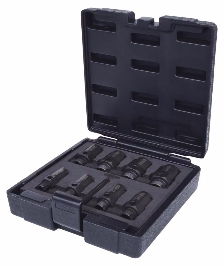 KS TOOLS Set di 9 pezzi per la riparazione delle filettature - 150.1470
