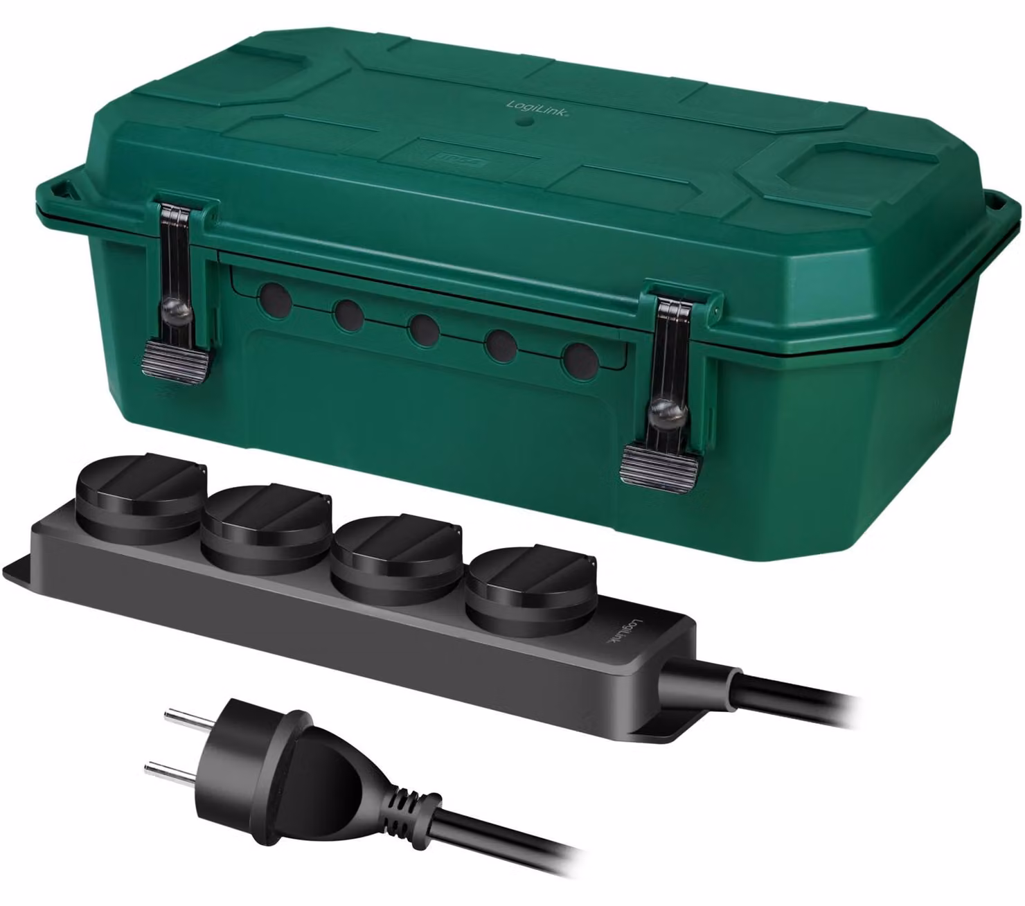 LogiLink LPS284 Scatola elettronica da esterno LogiLink con presa silenziosa a 4 vie