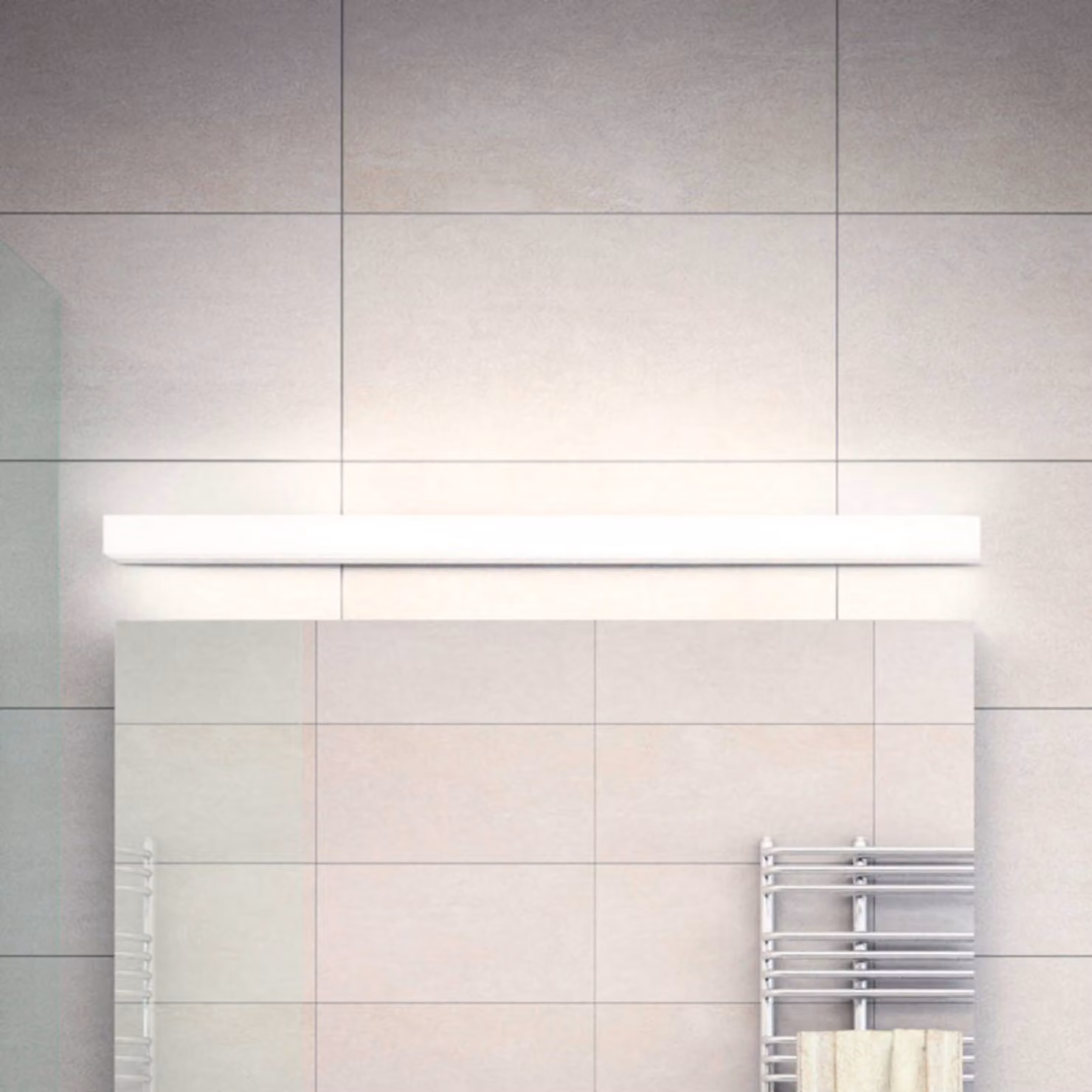 Helestra Applique da parete a LED Lado, Cromo / Argento, Bagno, Metallo, Moderno, Applique a LED