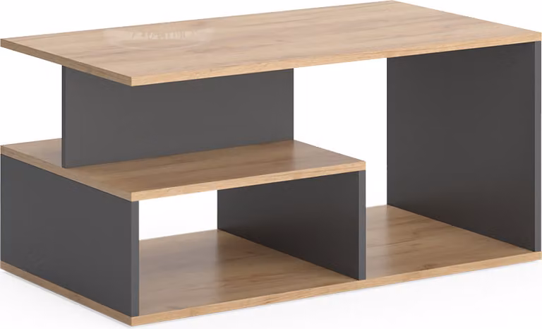 Tavolino da salotto Vicco Hasso Rovere dorato/antracite 90 x 49.4 cm, Model 55601