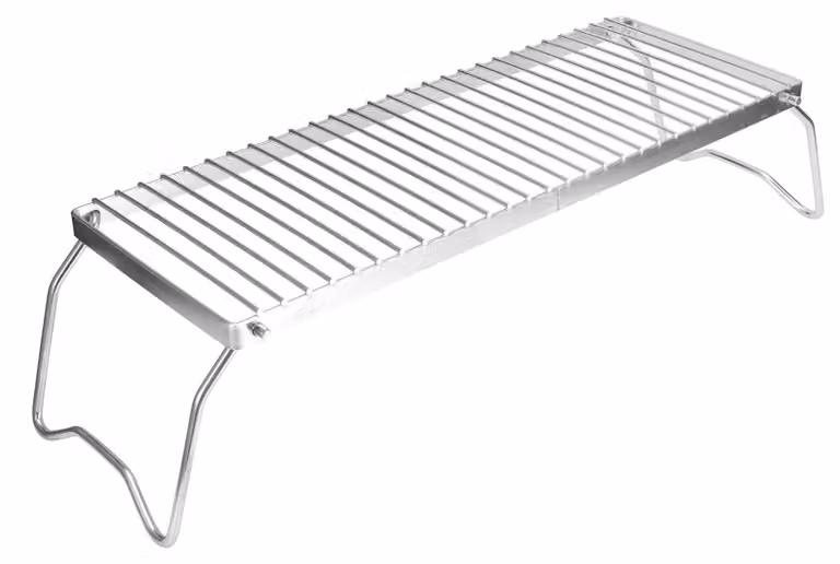Griglia pieghevole - Griglia da campeggio in acciaio inossidabile - Griglia per barbecue - Supporto portatile per pentole - Multifunzione - Portata massima di 20 kg - Barbecue