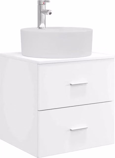 Mobile Lavabo | Armadio Lavabo da Parete Bianco 49,5 x 44,5 x 65 cm