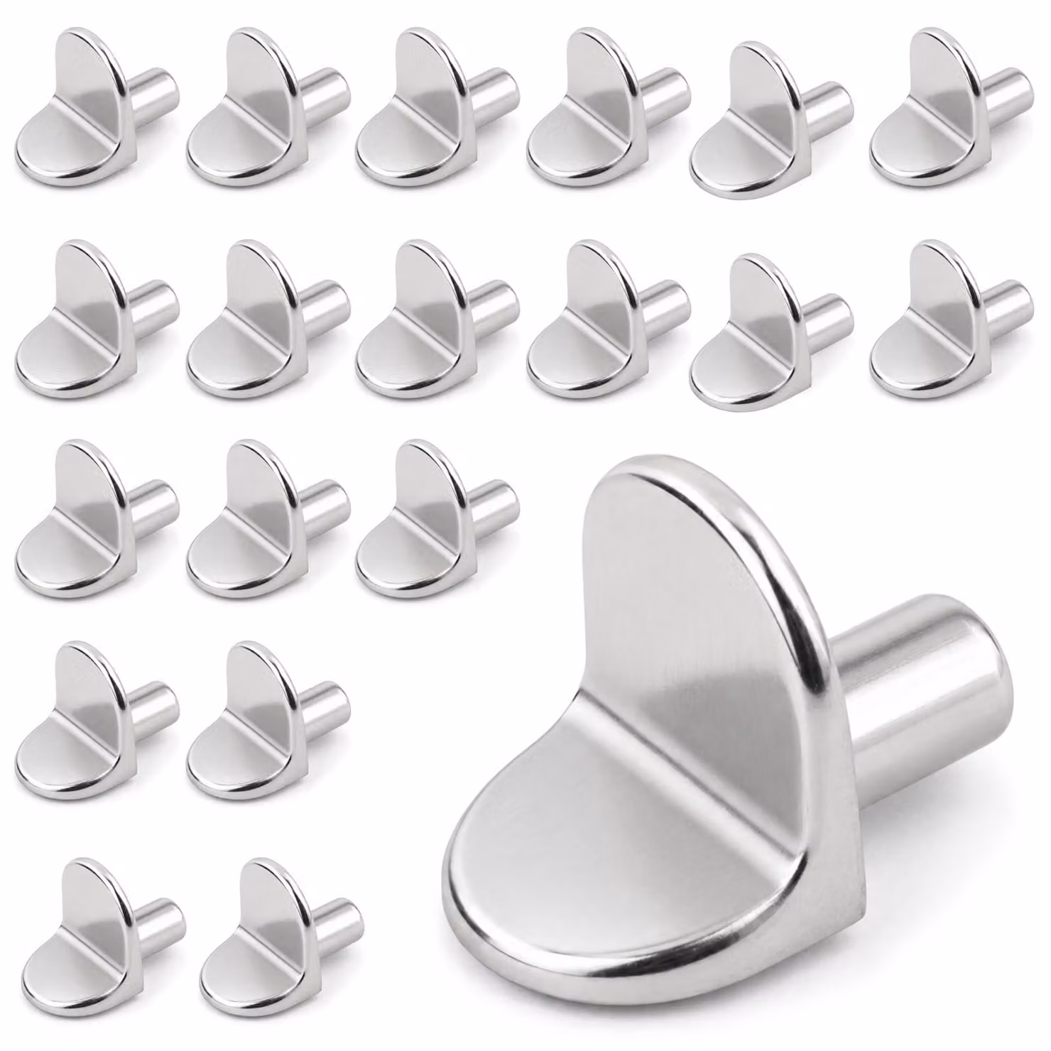 20 supporti per assi, portassi in metallo da 5 mm
