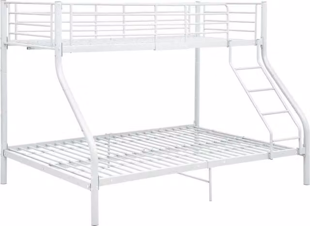 Letto a Castello Bianco in Metallo 140x200 cm/90x200 cm 287903