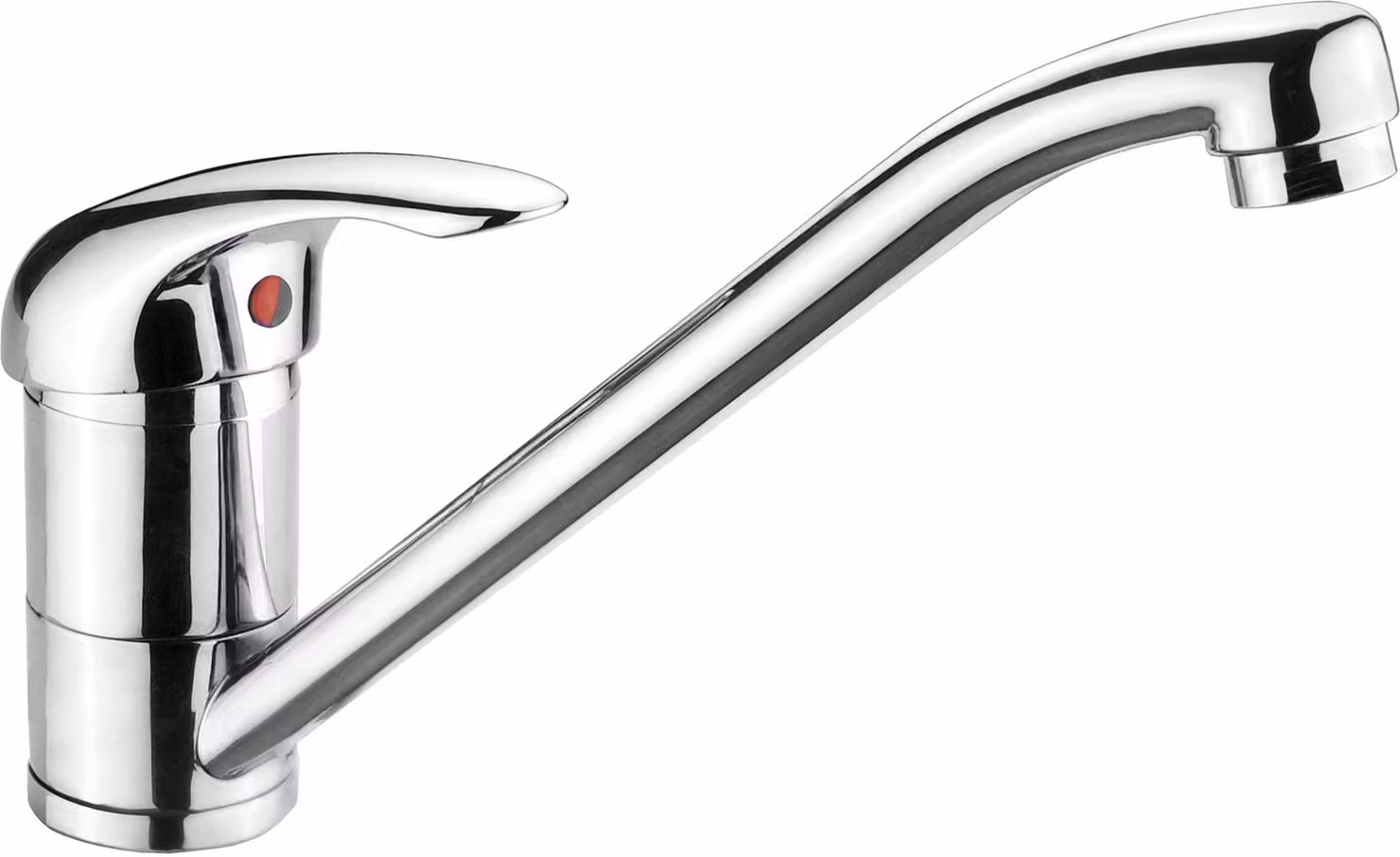 Miscelatore monocomando per lavabo, a bassa pressione, cromato