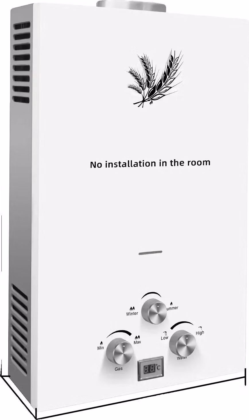 Scaldabagno a gas, da parete, con display LED, modello "altro", 16 kW, capacità 8 litri