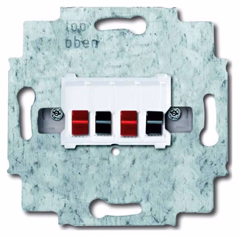 Busch-Jaeger Scatola di connessione per altoparlanti a 2 ingressi, bianco alpino 0248/04-101