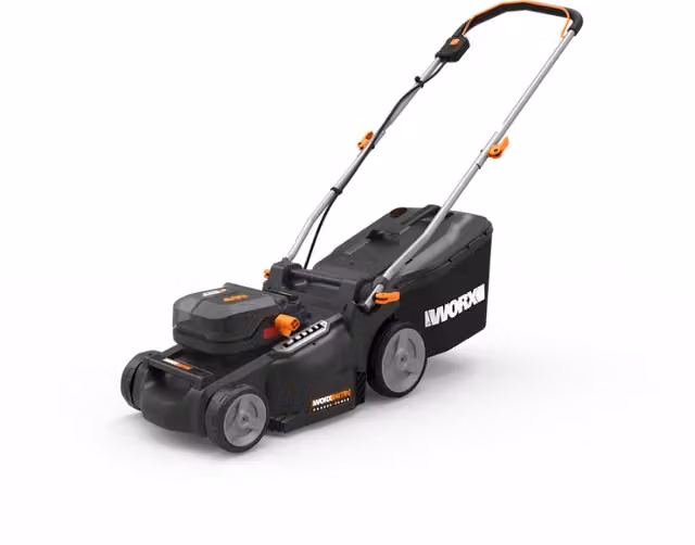 Rasaerba a Batteria 40V WG737E Nitro Brushless Taglio 37 cm 2 in 1 per Giardini fino a 550 m² con Cesto 40L - Worx