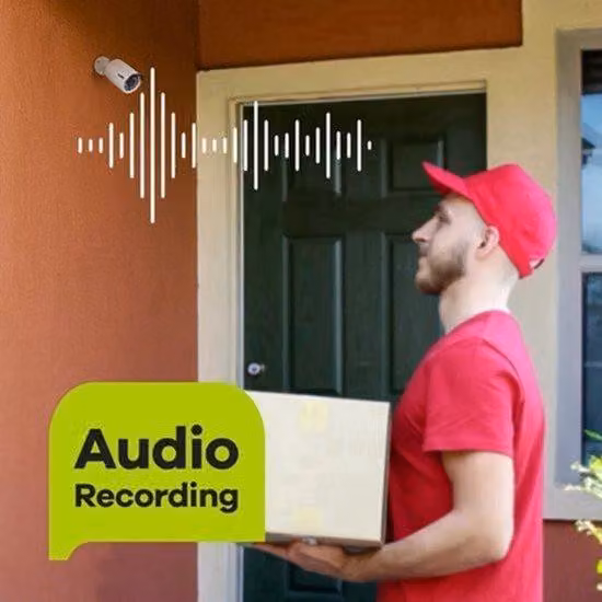 Sistema di sicurezza - 8 unità - Sistema di telecamere IP - Telecamere PoE - Sistema NVR - Risoluzione 8MP - Visione notturna 30 metri - Rilevamento del movimento - 8 canali - 2TB