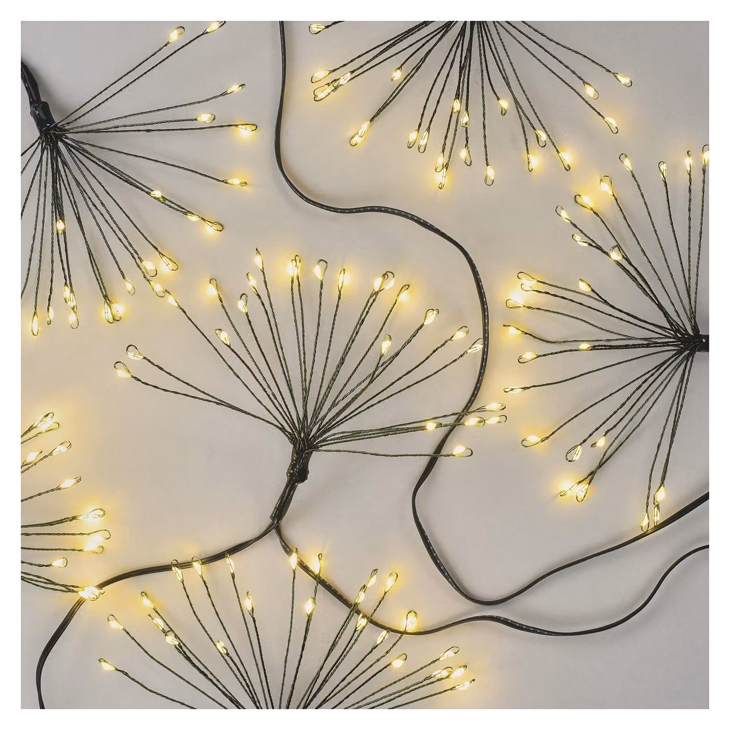 Catena luminosa a LED, luce bianco caldo, 8 metri, 450 micro-lampadine, con timer, per uso interno