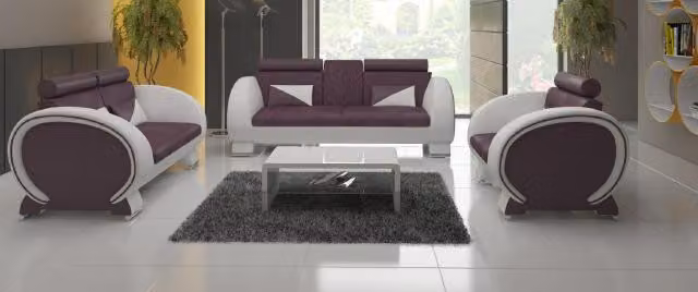 Sofagarnitur 3+2+1 Textil Stoff Couch Desig Sofa Wohnlandschaft Polster Garnitur