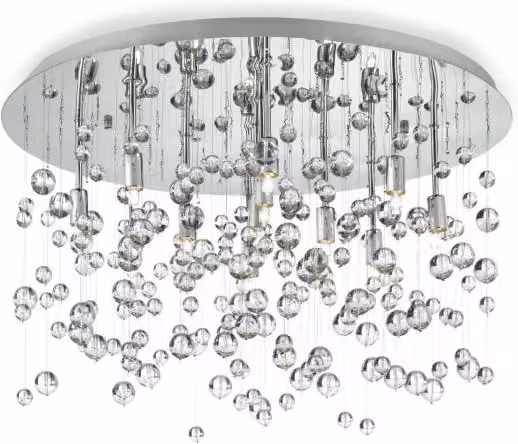 Lampada Da Soffitto Neve Pl8 Cromo Ideal-Lux