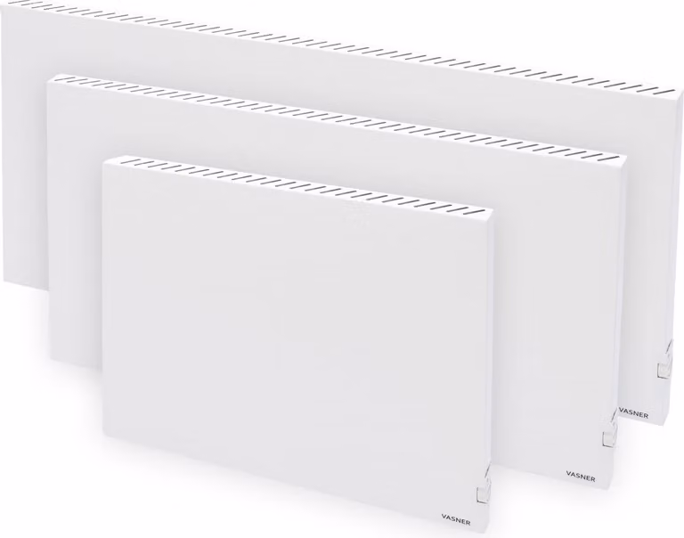 VASNER Konvi Hybrid, Riscaldatore elettrico a infrarossi, 1,7 m, IP22, REACH, RoHS, EMC, Per interni, Da parete