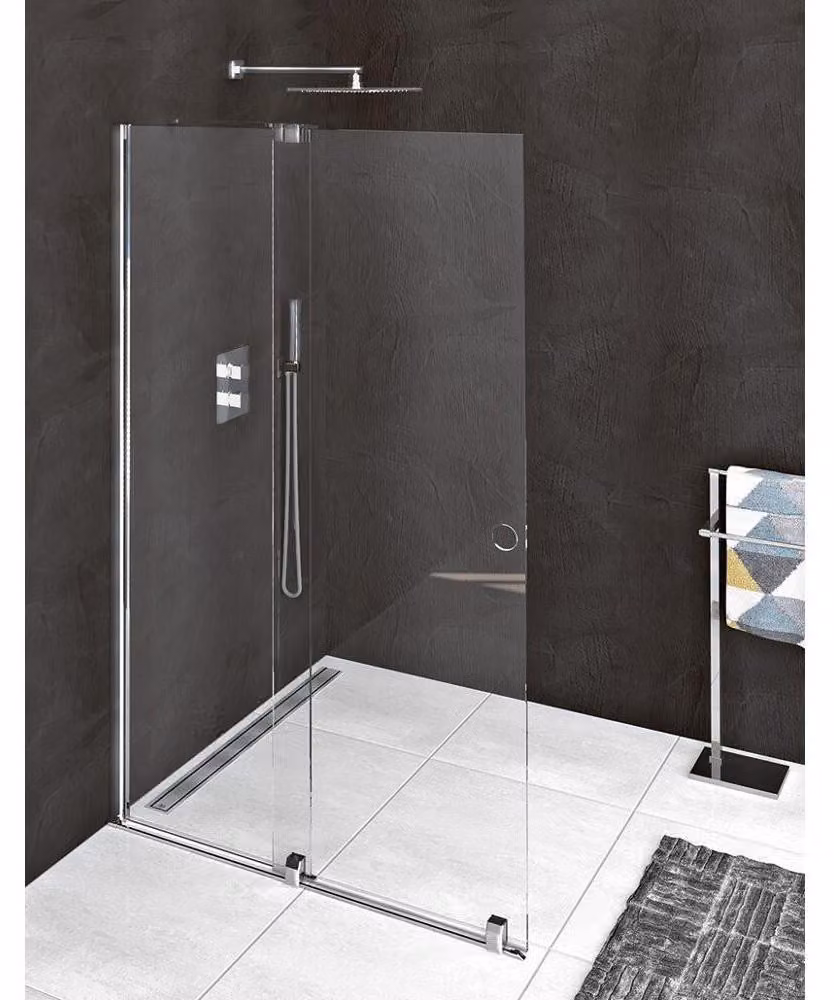 Polysan Modular Shower - Schermo doccia scorrevole 1600 mm, con guide, vetro trasparente MS5-160