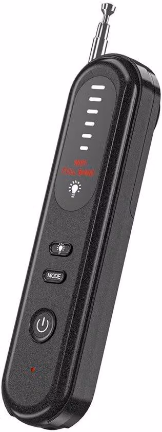 Scanner di segnali wireless - Rilevatore di telecamere nascoste - Antispionaggio - Adatto per localizzatori GPS e telecamere wireless - Ideale per hotel, abitazioni, uffici e viaggi