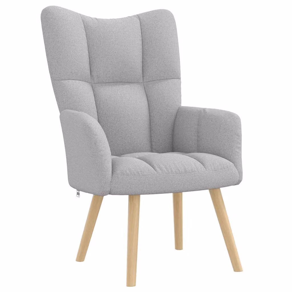 vidaXL Sedia Relax Grigio Nuvola in Tessuto