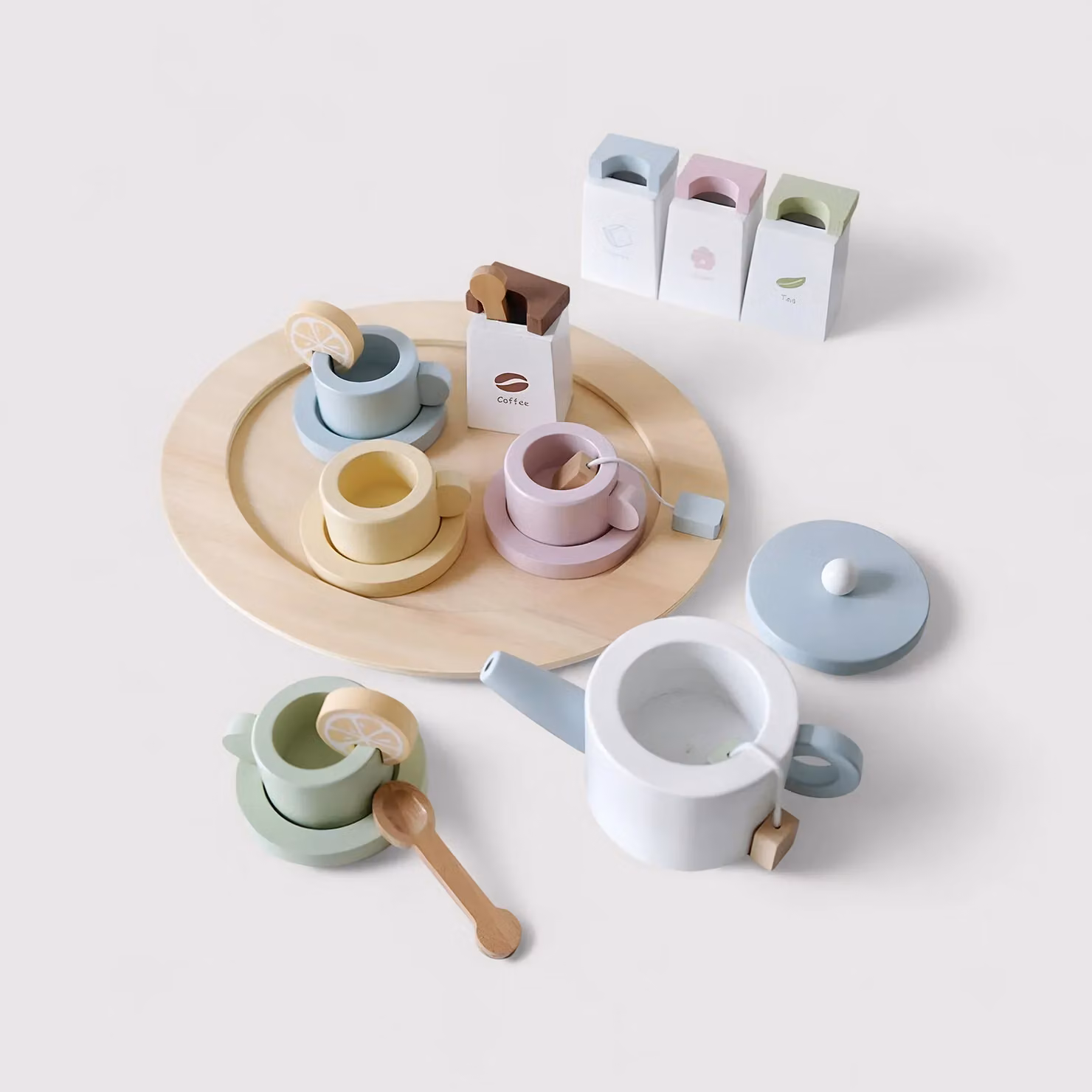 Videira - Gioco set da tè in legno per bambini