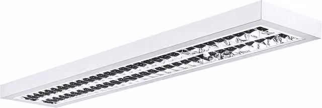 BILL EVO Plafoniera LED 37W 3000K CRI90 UGR19 - Apparecchio a plafone o sospensione per uffici e videoterminali in acciaio bianco - Rossini