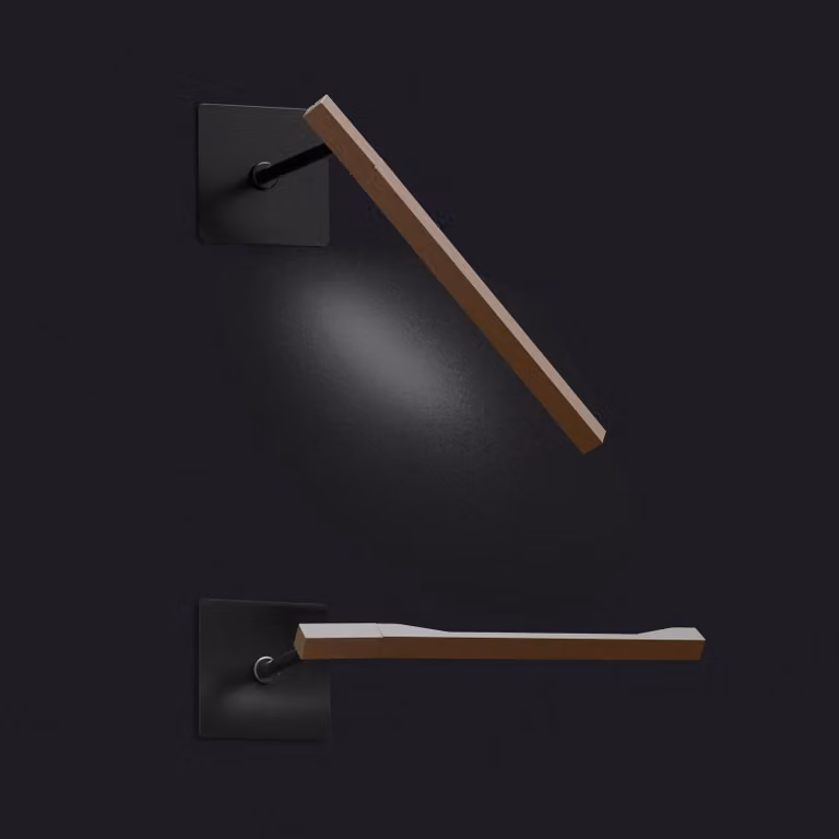 Oluce Applique da parete di design Ilo 187, Bronzo / Ottone antico, Soggiorno / Sala da pranzo, Metallo, Design, Applique