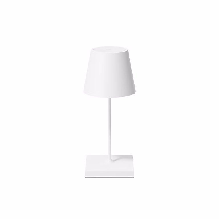 Sigor lampada da tavolo ricaricabile NUINDIE USB-C Mini 250 mm bianco neve