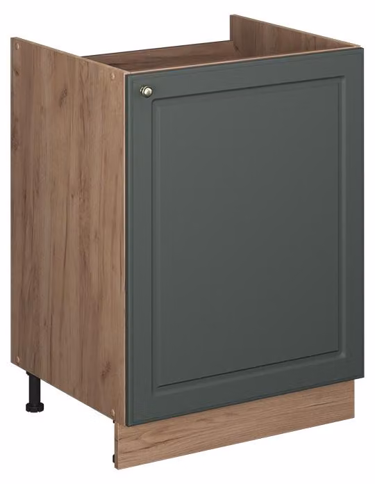 Mobile lavello cucina Vicco Fame-Line Verde-oro rustico/Rovere dorato 60 cm, Model 63391